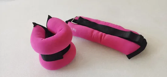 네오프렌 원단과 충전재로 만든 1kg 손목 발목 무게