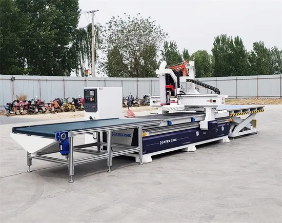 완전 기능 중첩 CNC 로딩 머신 1325 ATC CNC 가구 캐비닛 제작 기계 자동